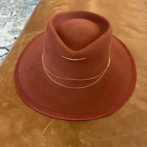 Van Palma Anna Rancher Hat in Toasted Nut VAN PALMA | ANNA FELT HAT - SAND — La Muse Geneva main image 4